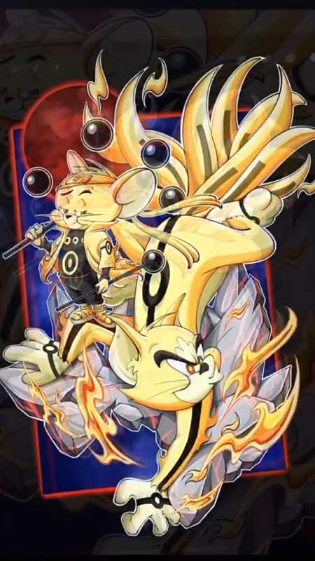 手绘##动漫##火影忍者##猫和老鼠#六道杰瑞携金身九尾汤姆!