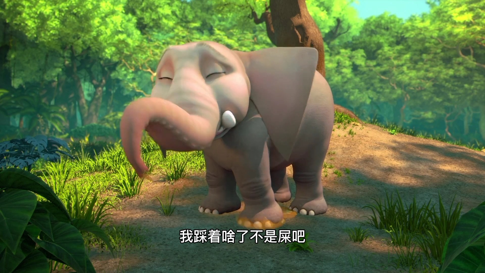 动漫#猴子生病了,大象给他找来甜甜糖,能给他治好病吗?