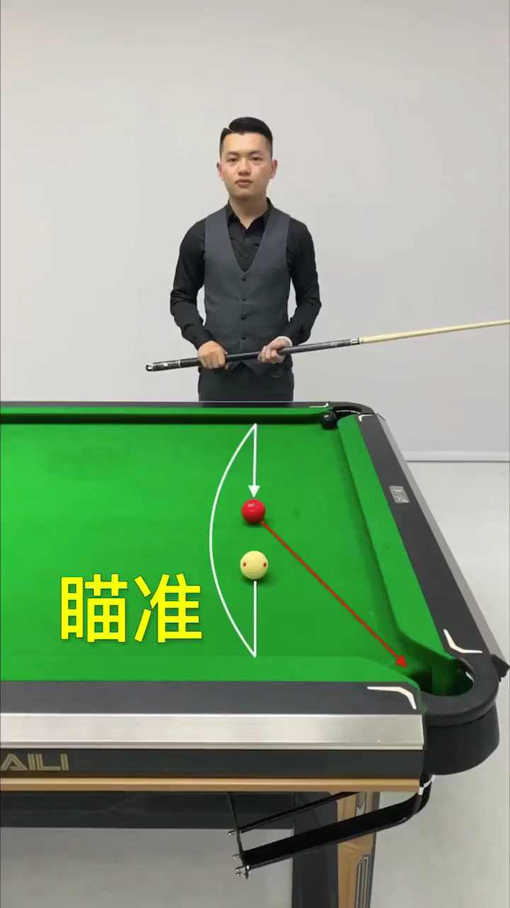 走!去兜风#台球教学:瞄准