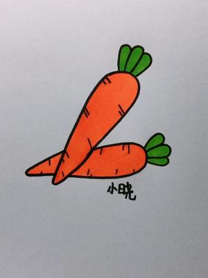数字2画胡萝卜#育儿简笔画 #画画