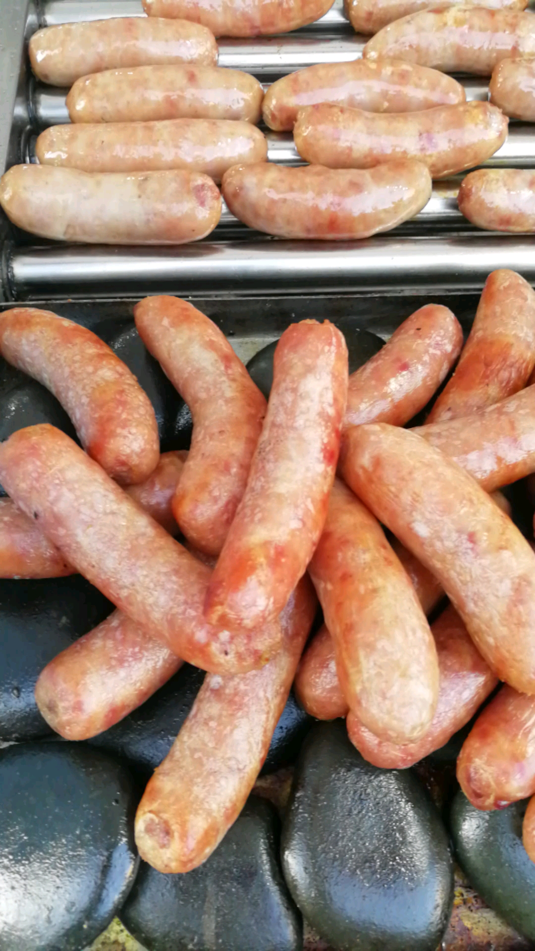 美食创意#鹅卵石烤肠