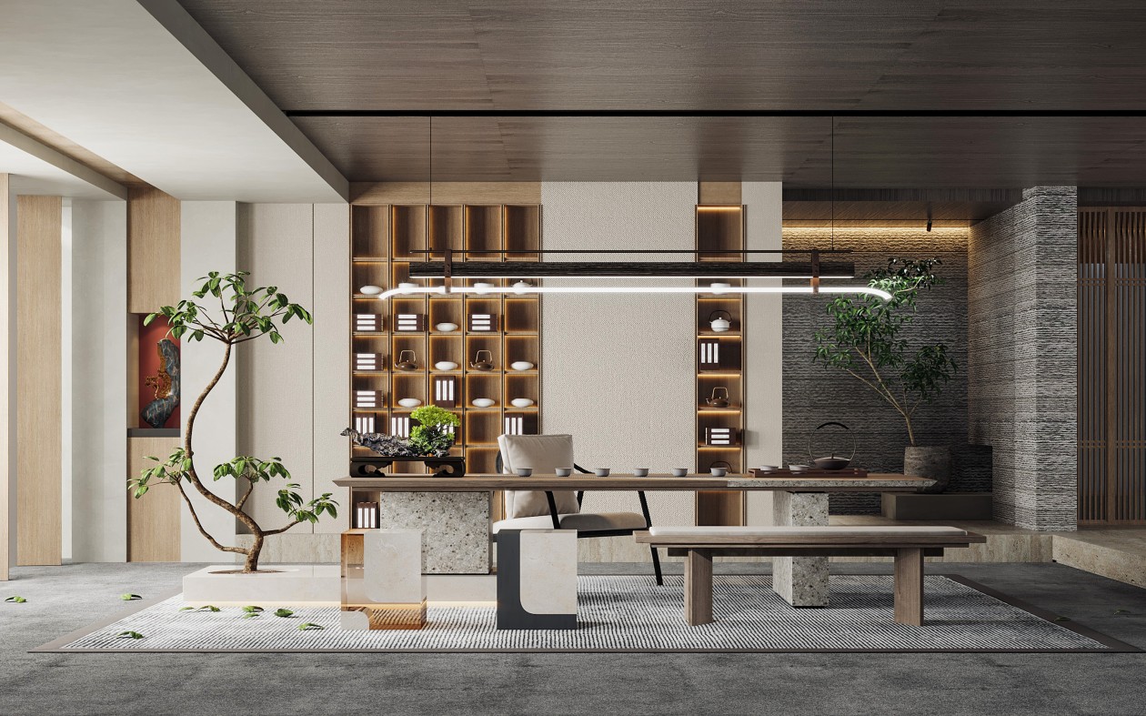 现代风格茶室设计,这样的装修你喜欢吗?