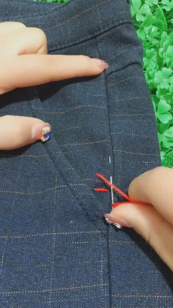 裤腰大了这样缝老公惊呆了