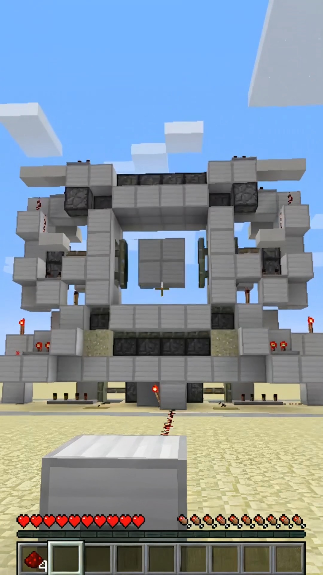 我的世界#我的世界:这次我的世界机关大比拼,菜鸟完胜对方!-度惺佑