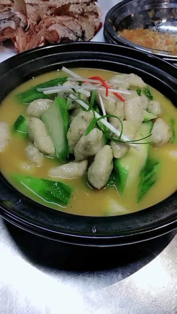 丝瓜鱼滑