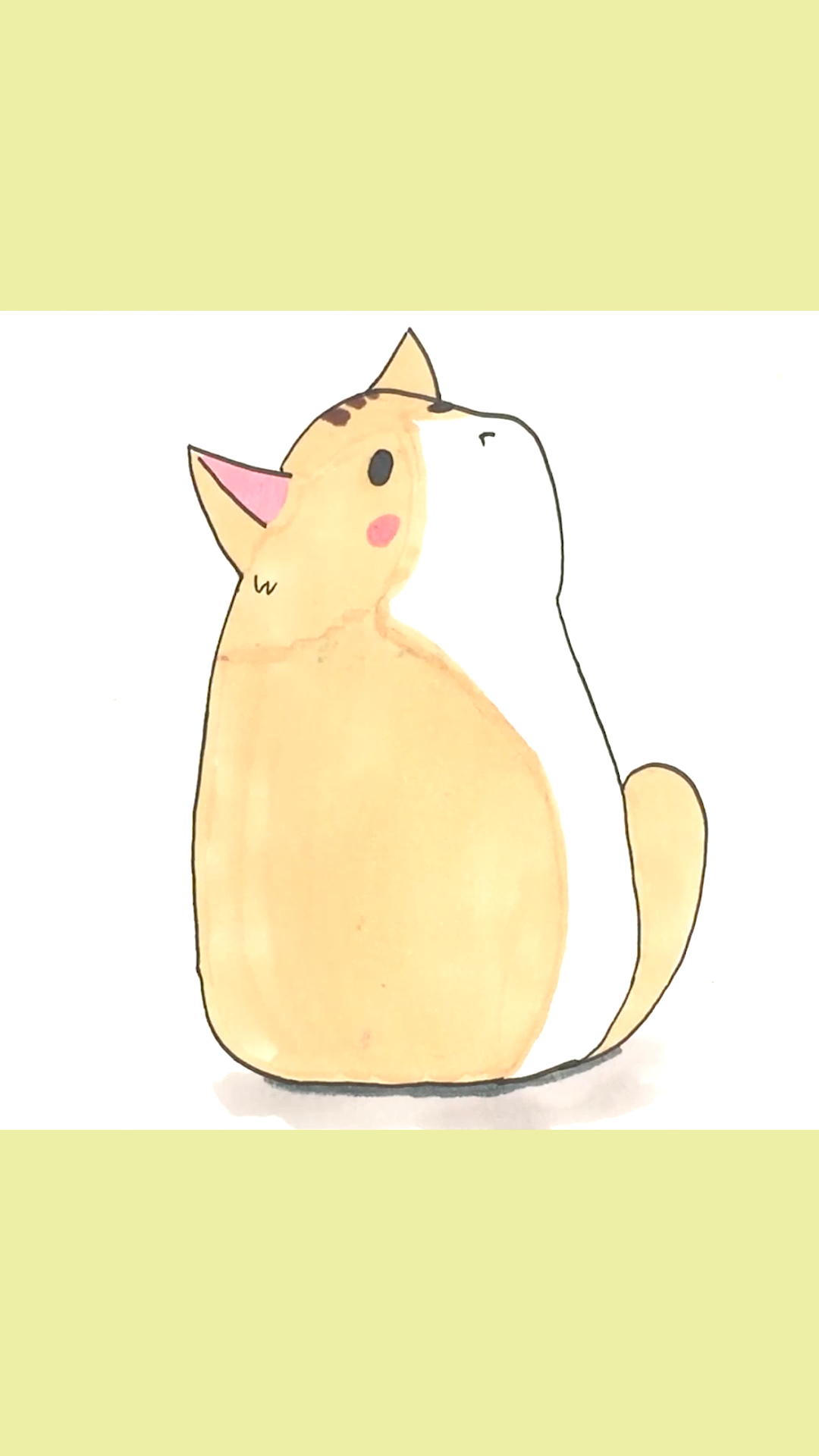 画画原来如此简单#小猫咪简笔画,抬头望天空,满满都是忧伤-度小视