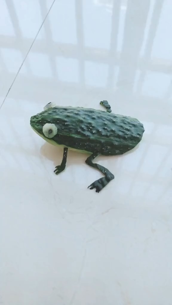 老师让做蔬菜动物,好不好就这样了;为娘已经尽力了脑壳疼