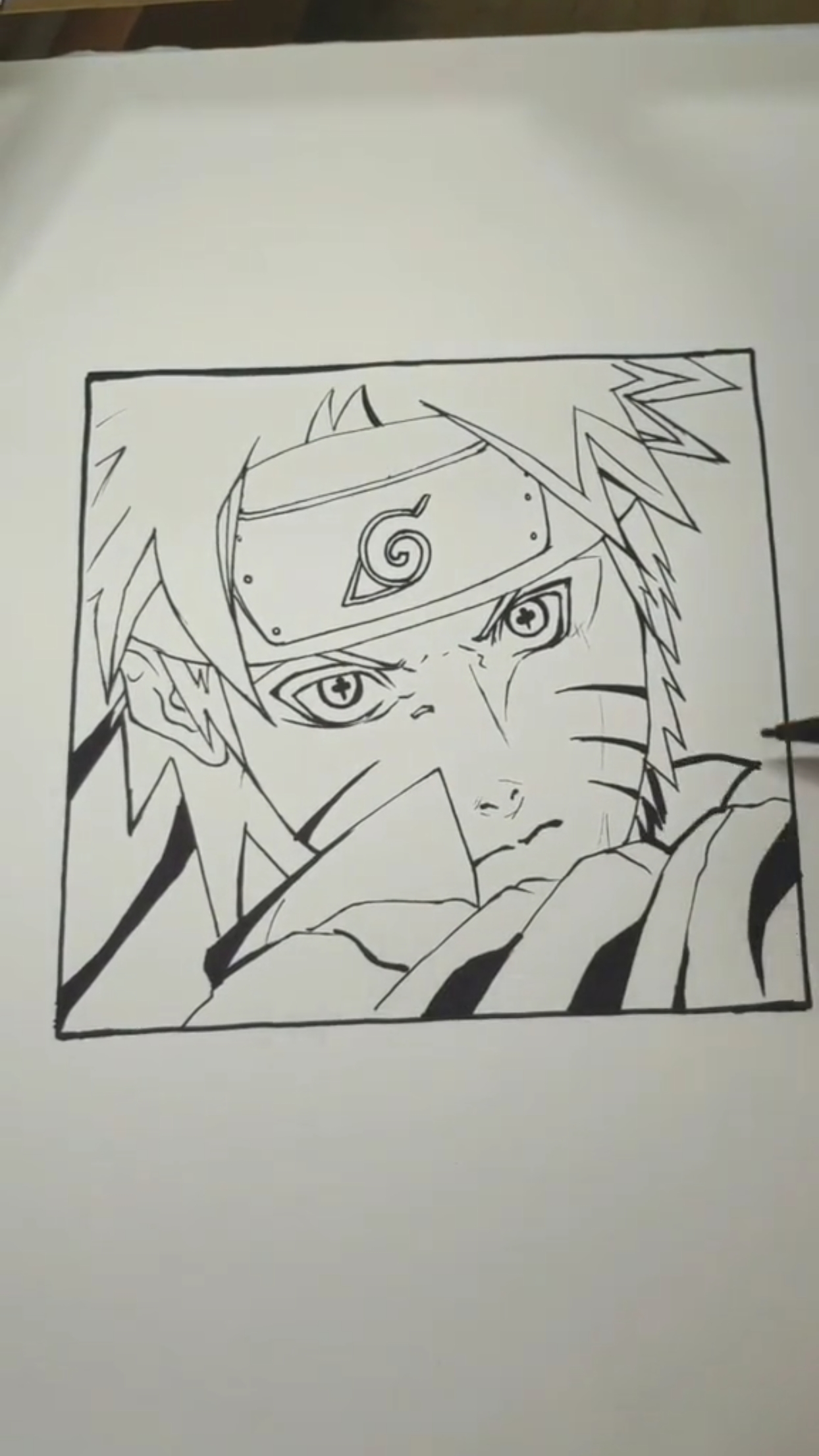 我要上热门手绘火影人物鸣人