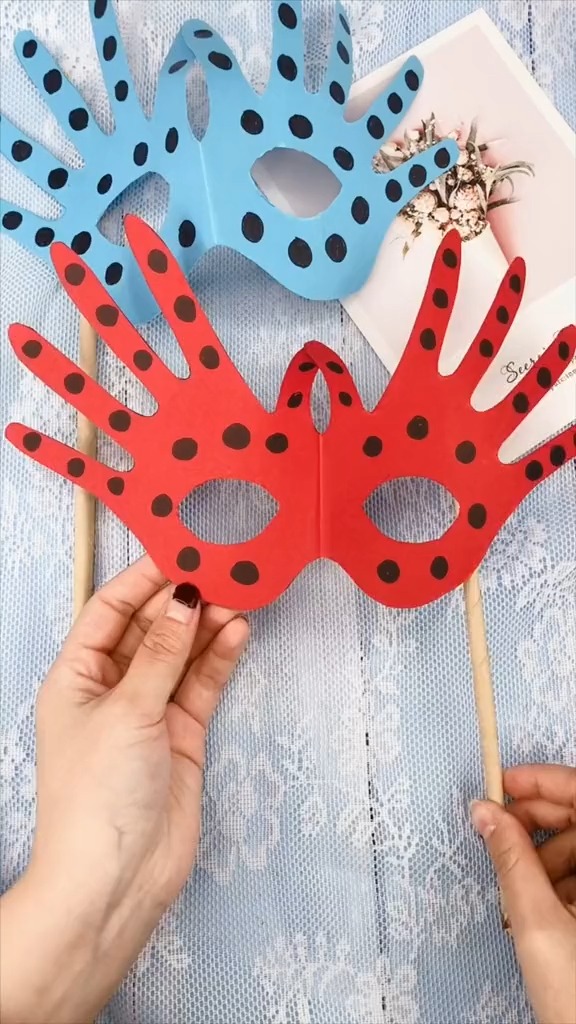 手工制作简单又好看的面具一张纸搞定