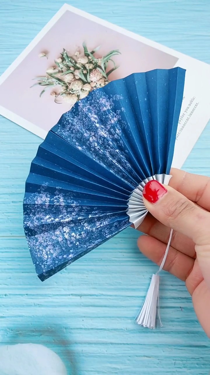 手工折纸超喜欢这种古风扇子