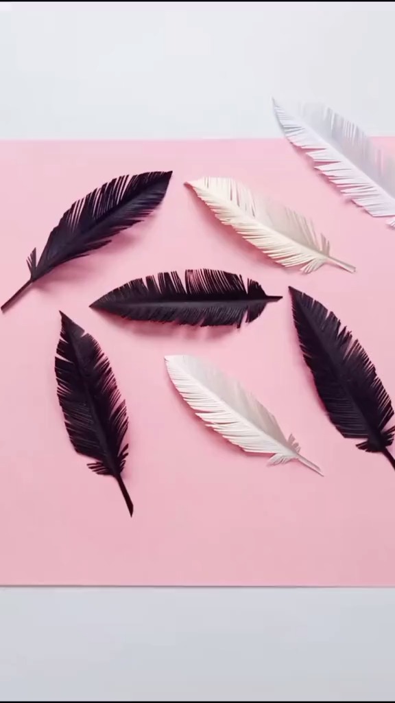 手工羽毛,非常好看快做一下吧