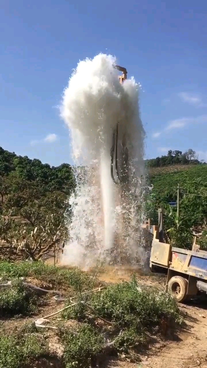 打出水了,漂亮!