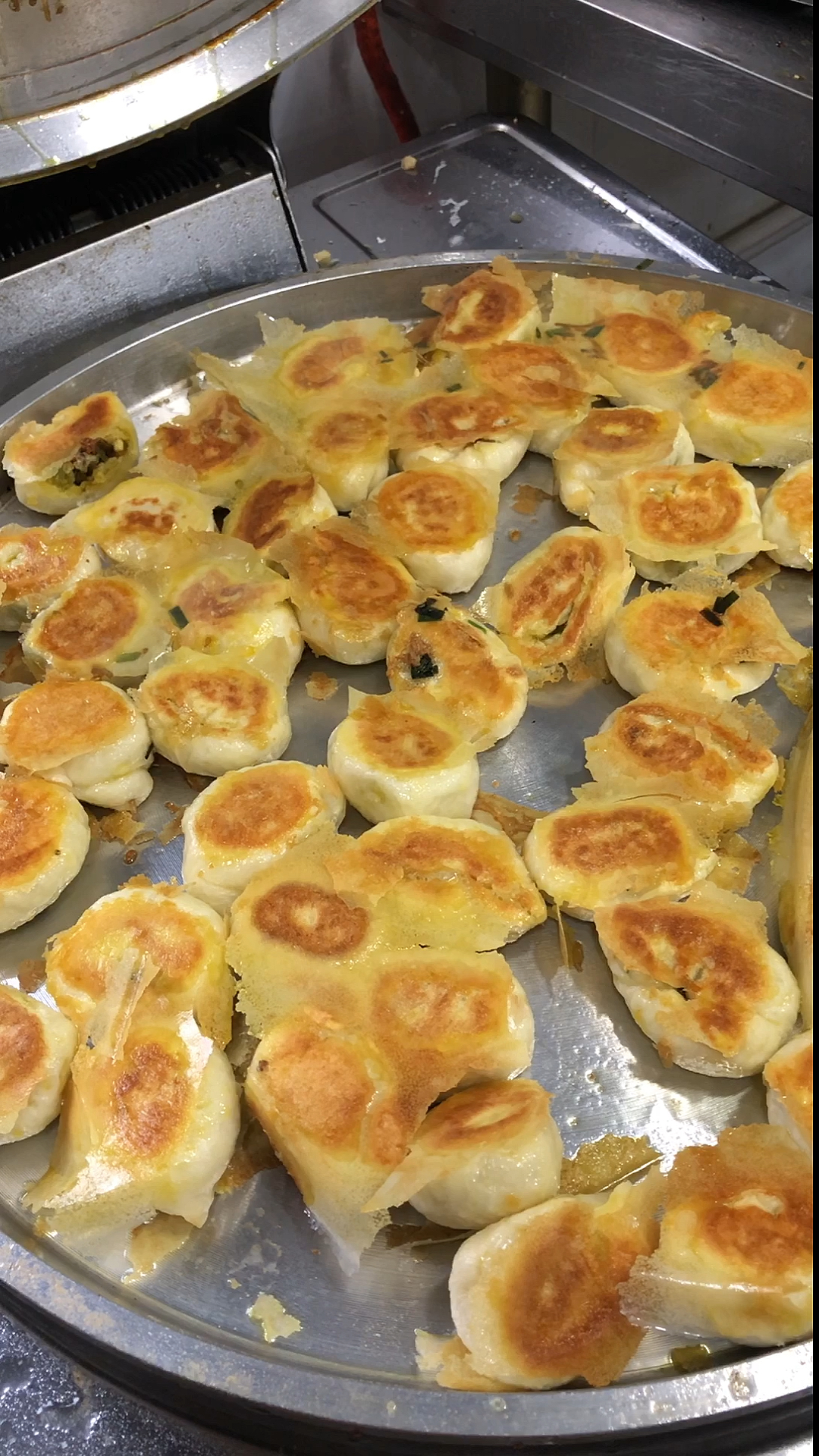 韭菜鸡蛋馅水煎包