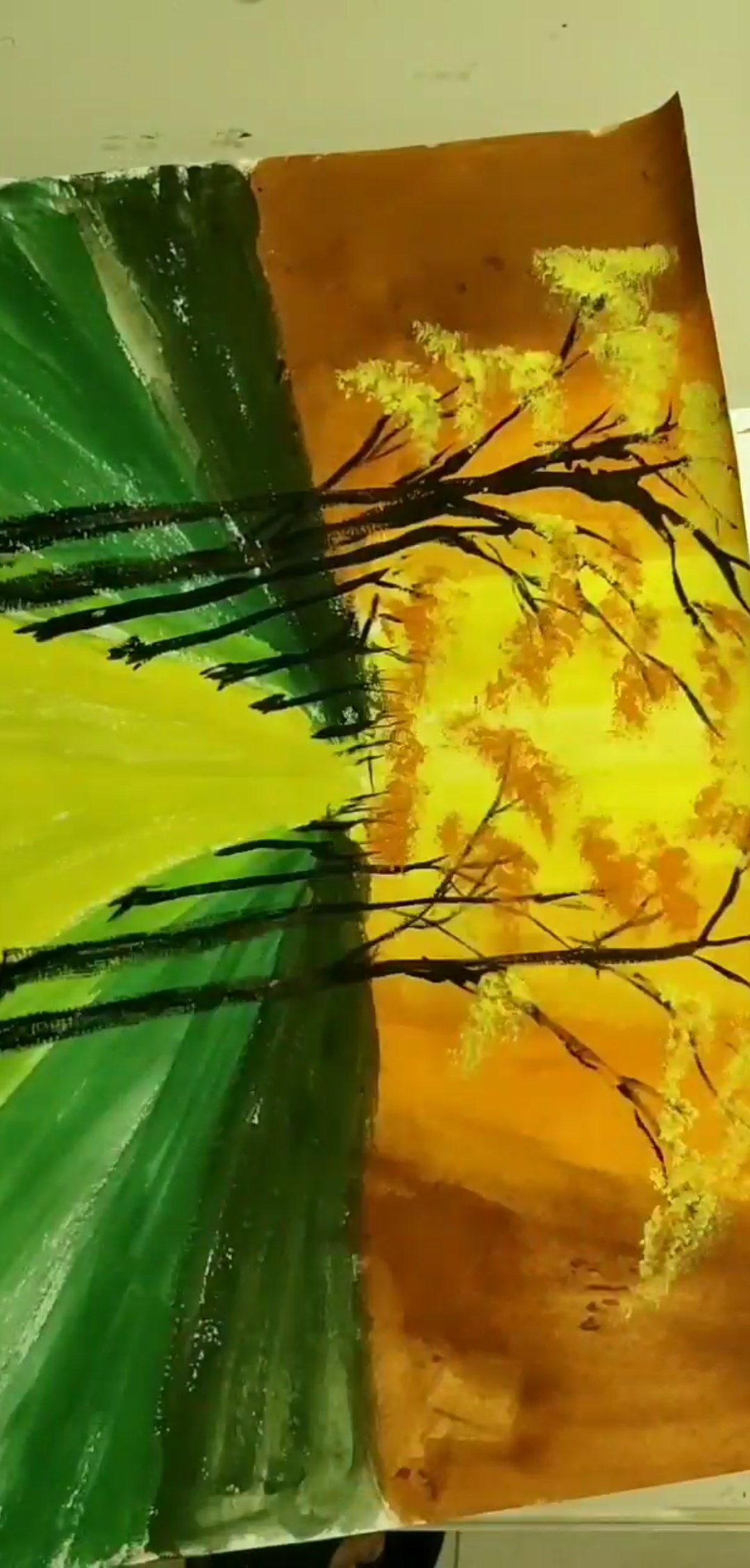 画画原来如此简单#秋天来了,请横着看