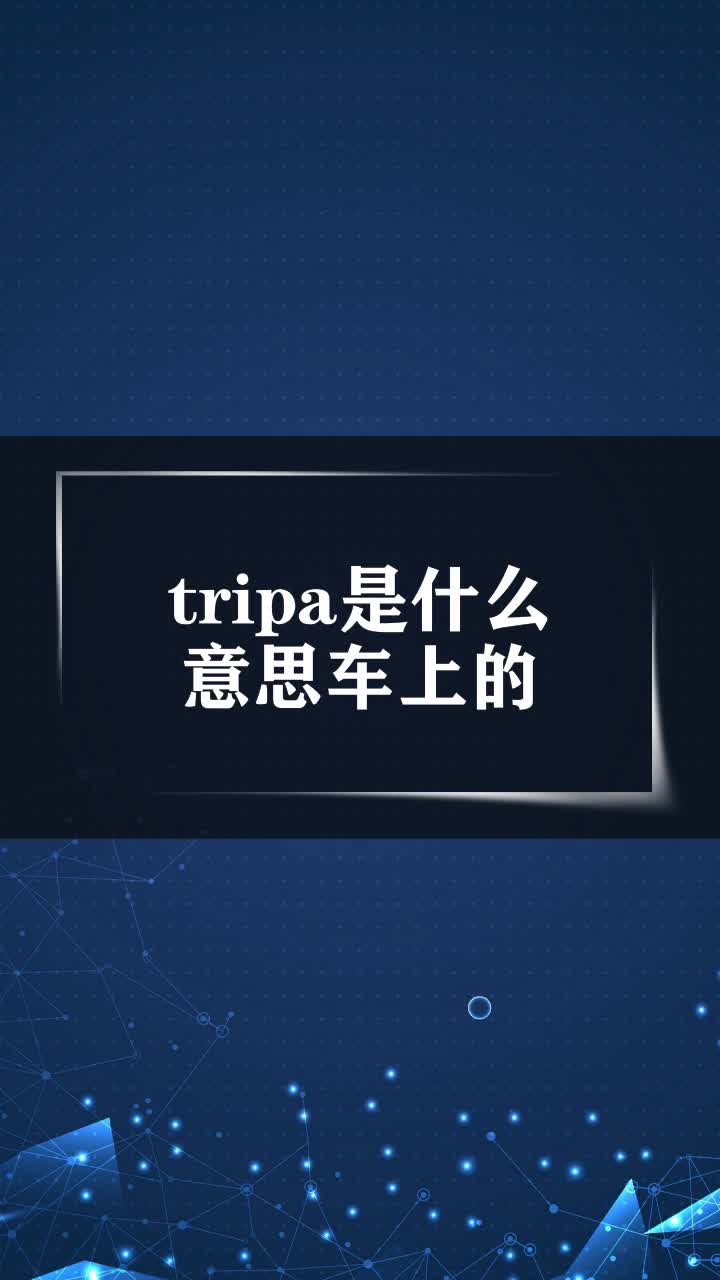 tripa是什么意思车上的