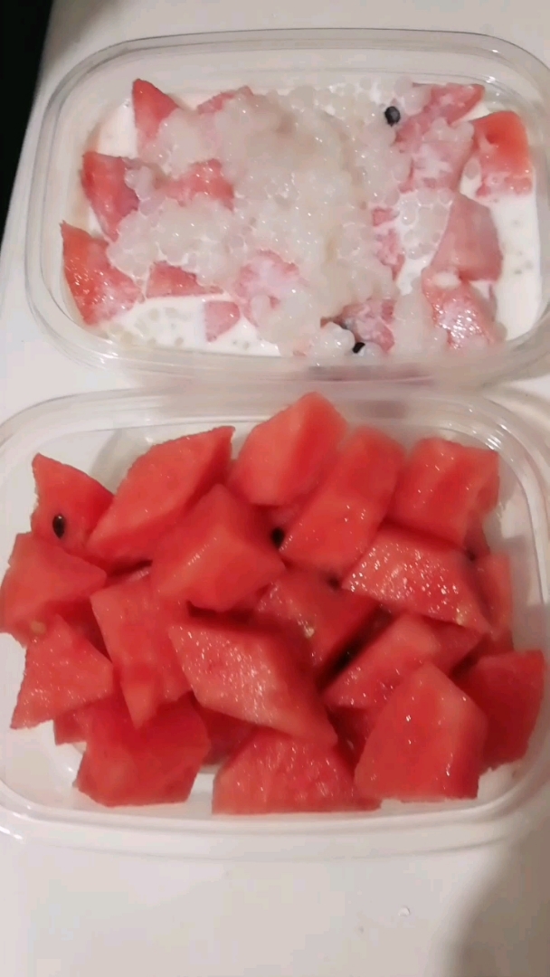 桃宝家鲜果捞 西瓜捞,西瓜切块欢迎品尝