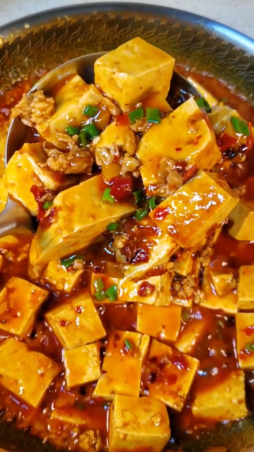 自制家庭美食#家常麻辣豆腐这样做,太好吃了-度小视