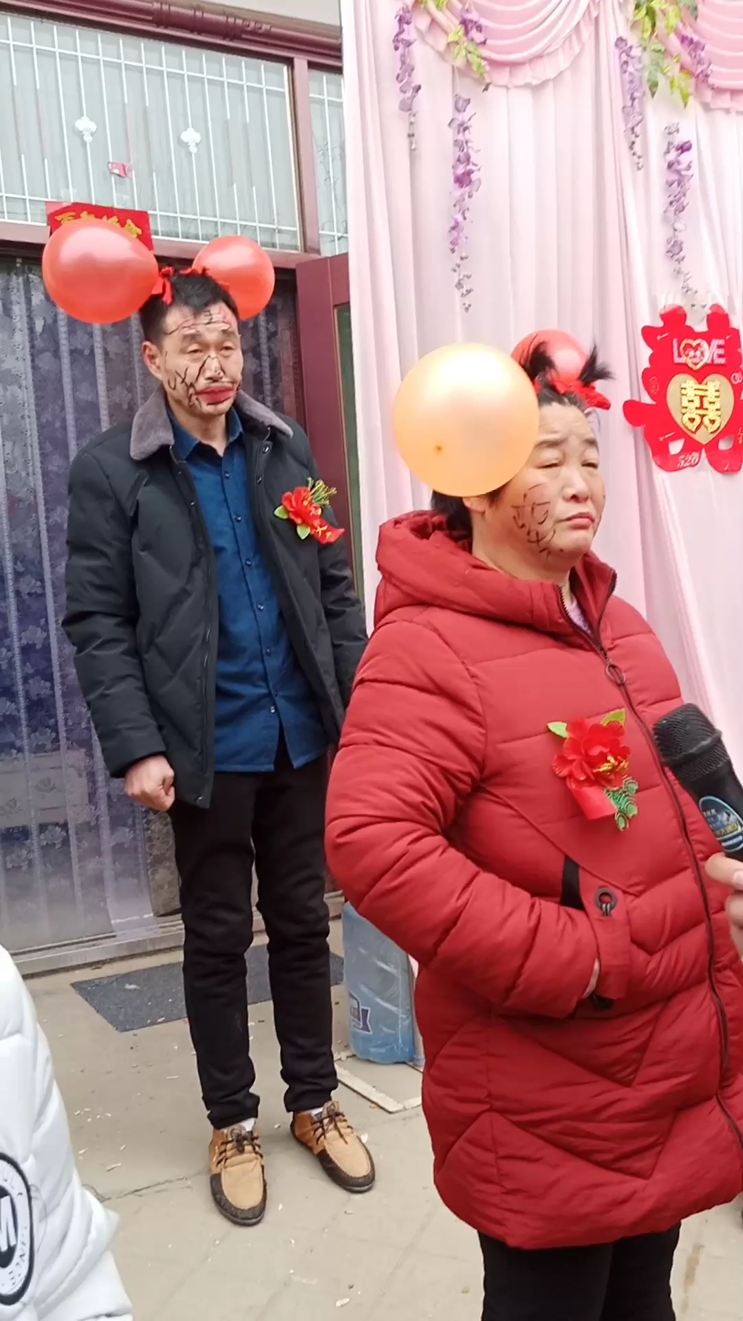 喜婆婆画大花脸图片