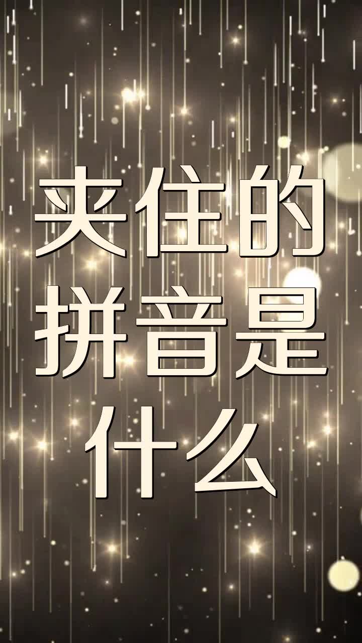 夹住的拼音是什么