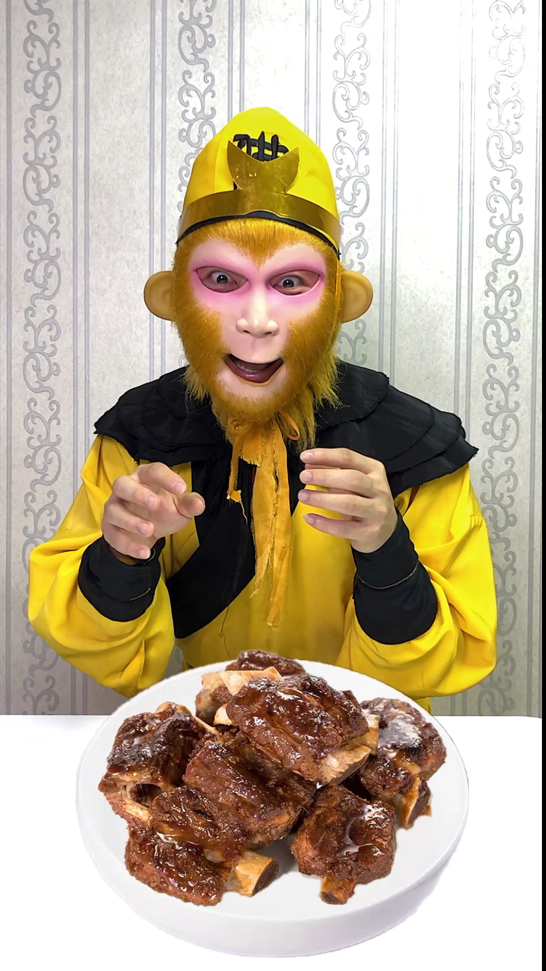 挑战美食#美食猴哥炖排骨.