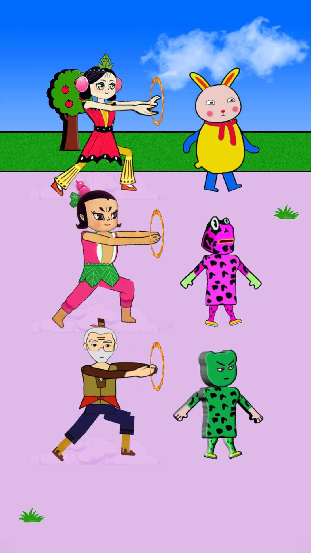 动漫#葫芦娃打妖怪