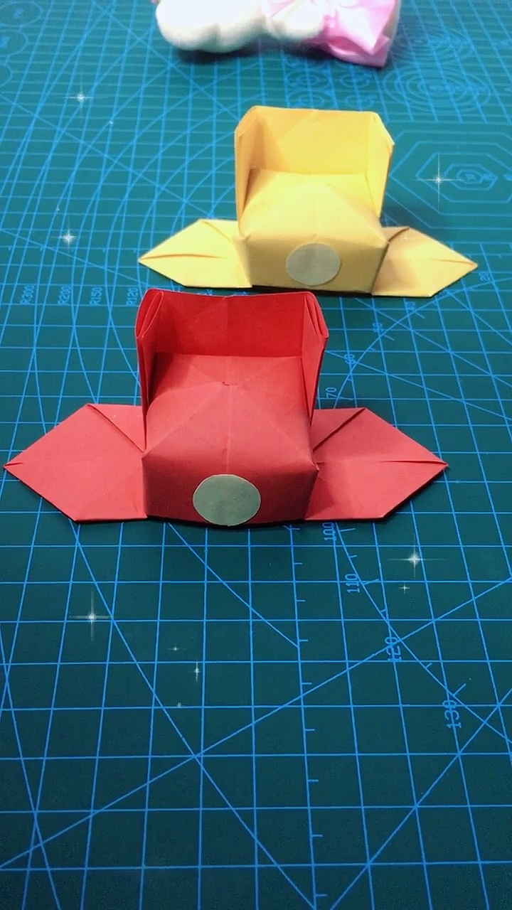 手工折纸#状元帽