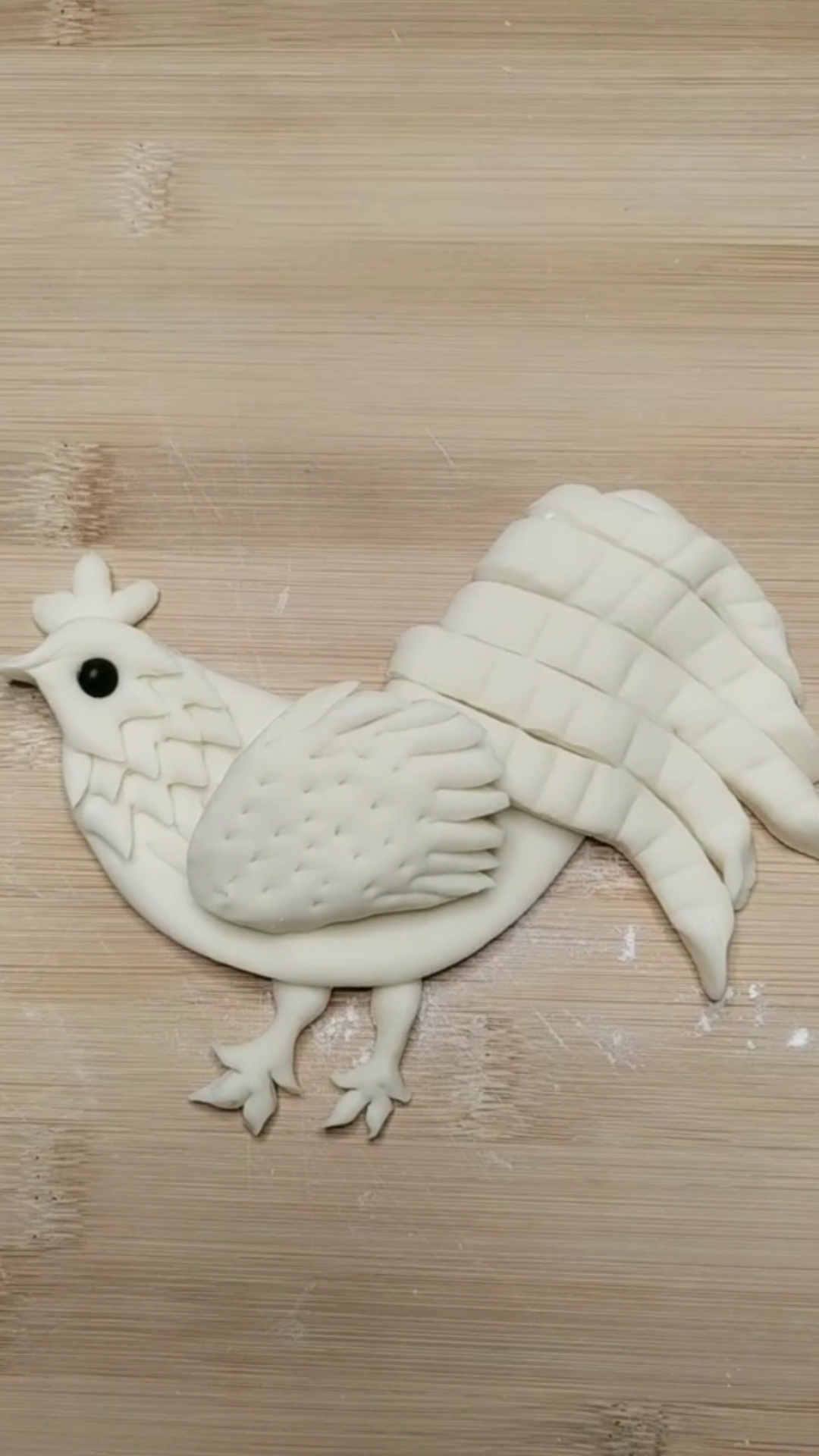 赵孟楷书#面食大公鸡