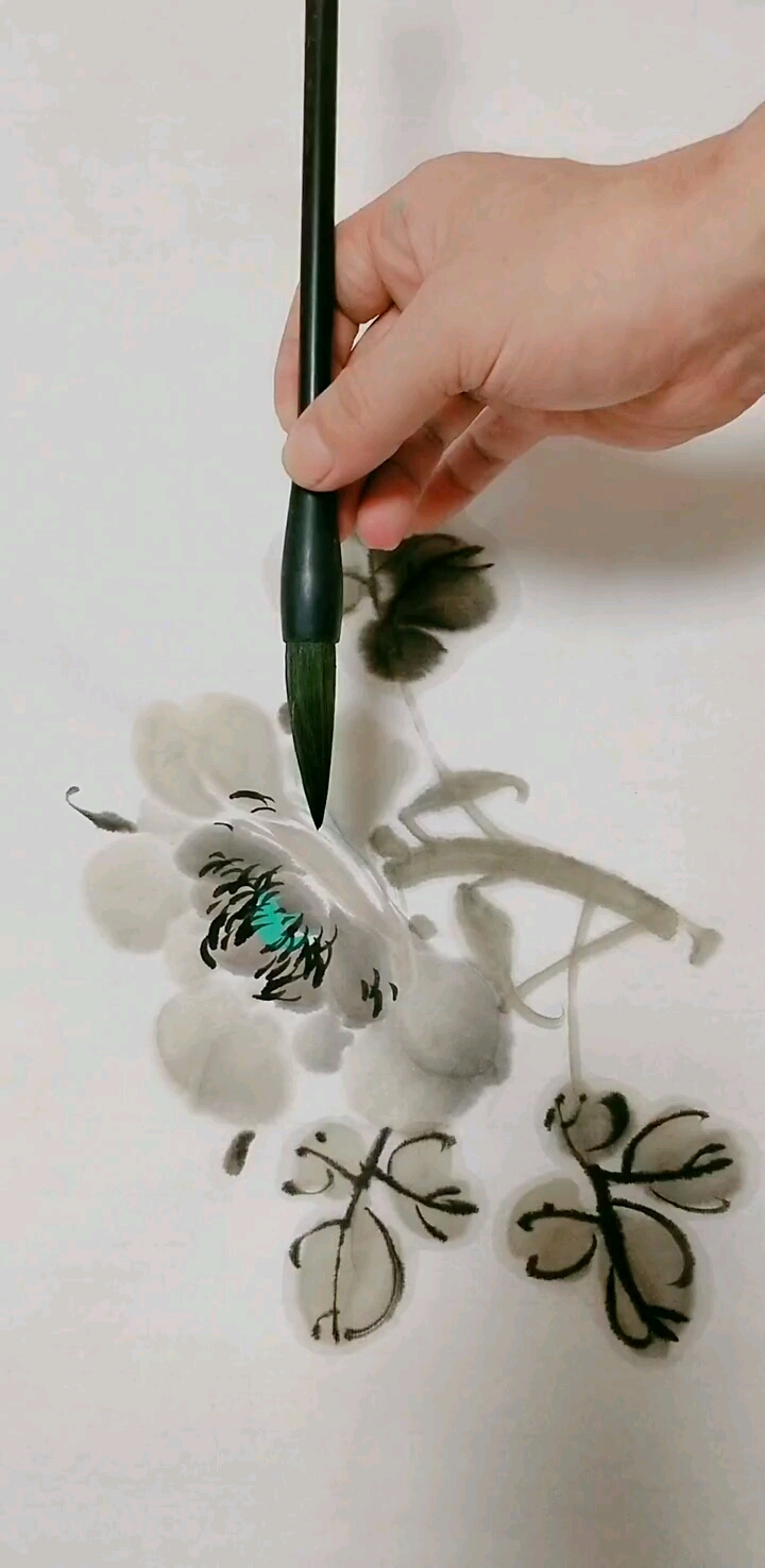 我要上热门#教你点厾法画牡丹