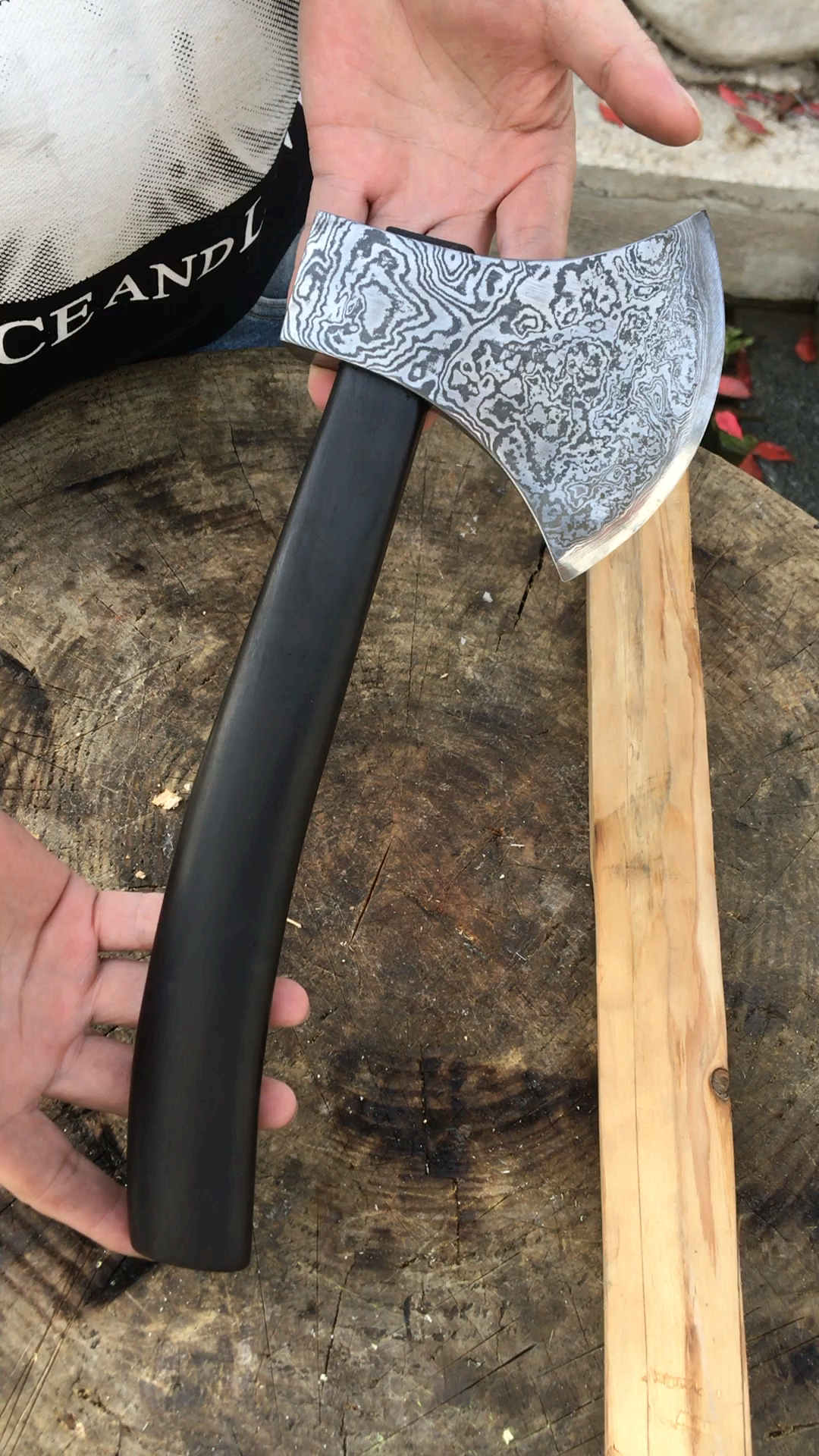 花纹钢玫瑰手斧