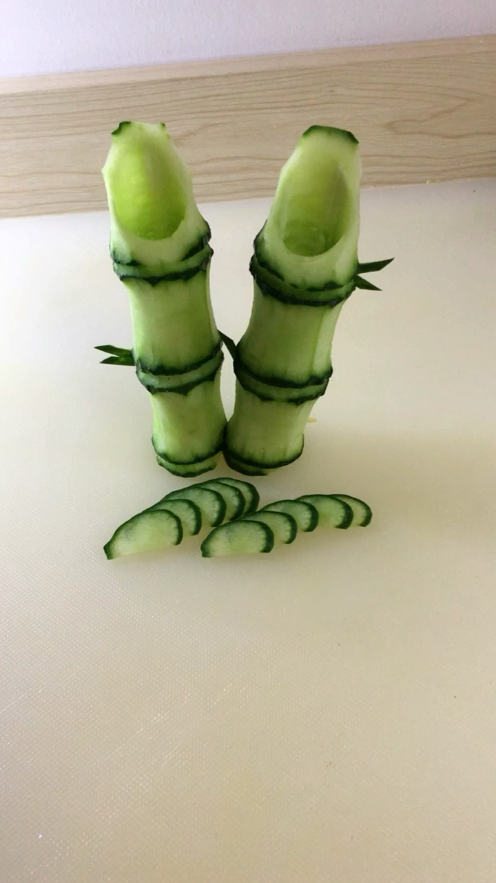 黄瓜最简单雕刻图片