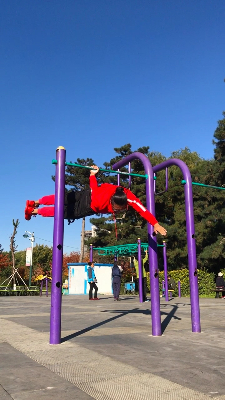 优秀如我#反手双立臂单手后水平操作!