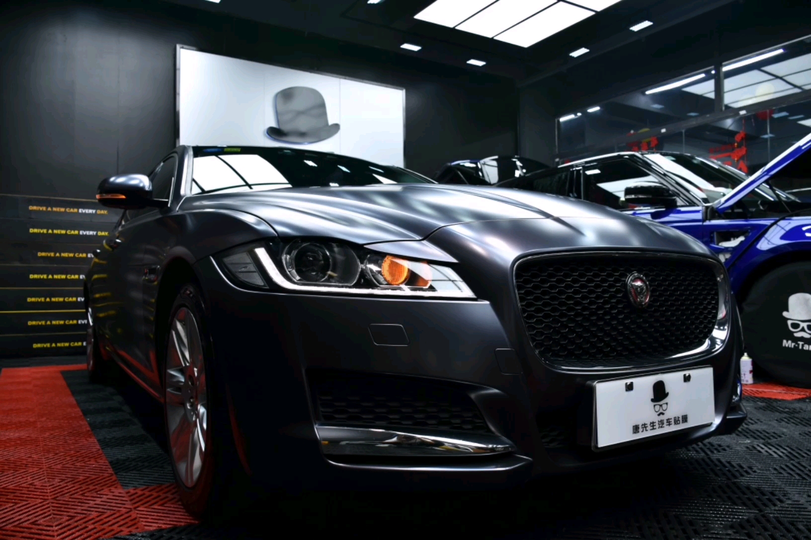 元旦去哪玩#捷豹xfl改色贴膜深邃电光灰#捷豹xfl