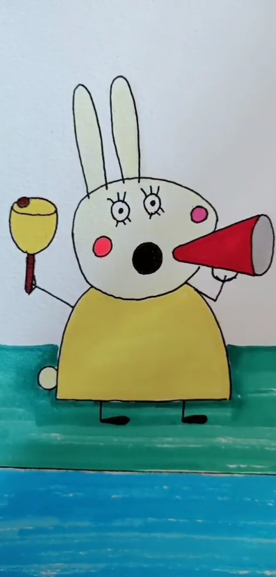 简笔画#兔小姐在干什么呢