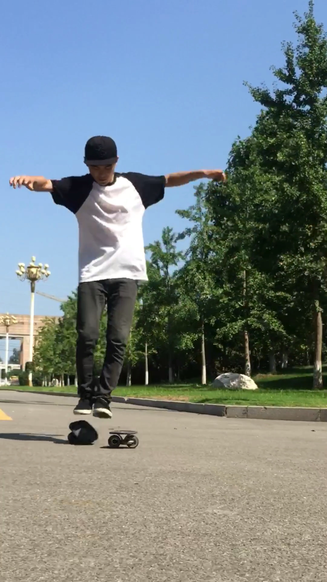 漂移板玩的收放自如