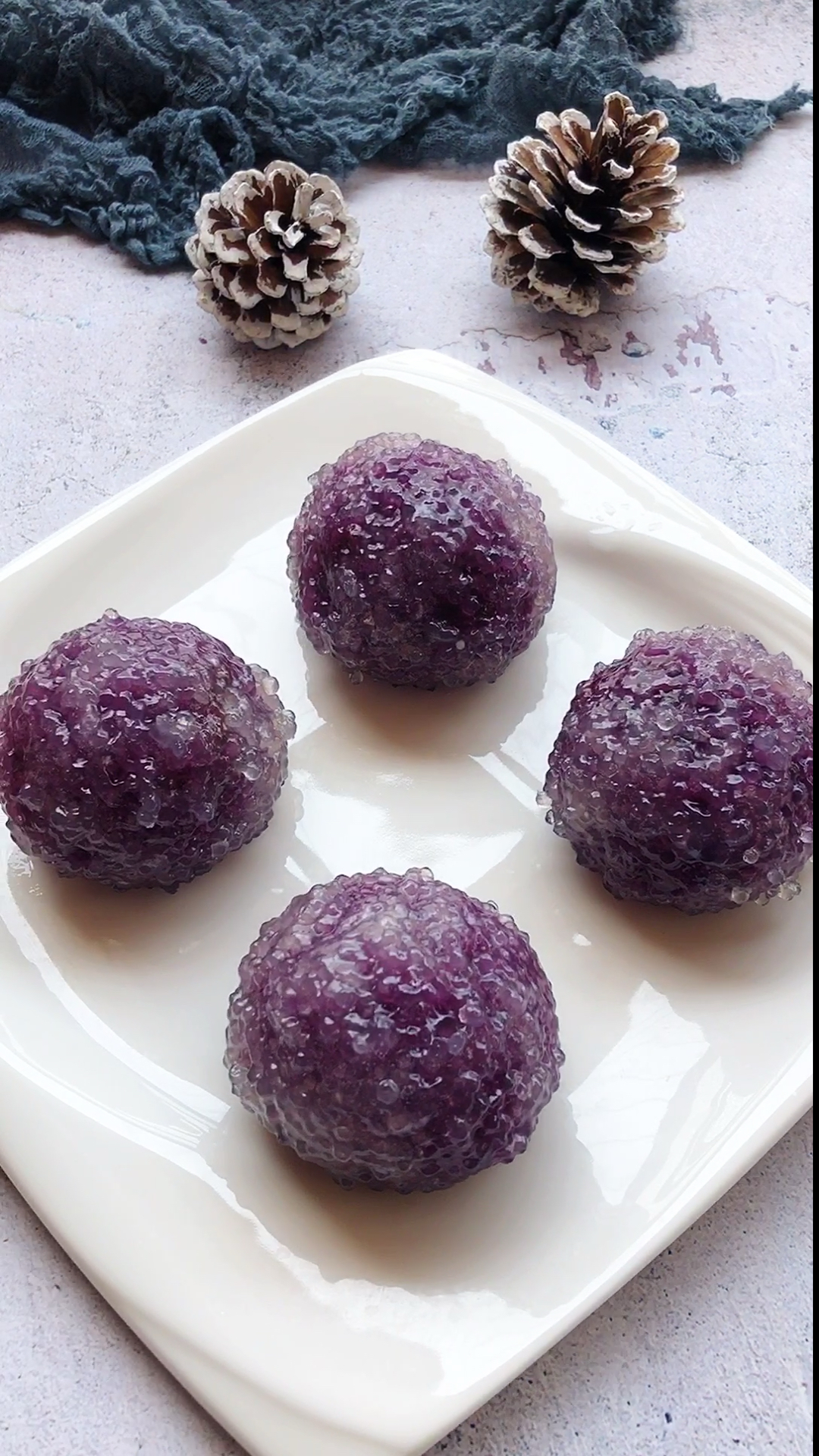 紫薯球图片高清图片