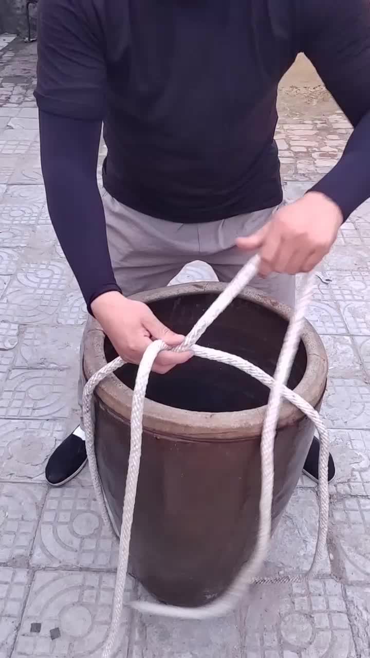 农村抬大缸最实用的绳结