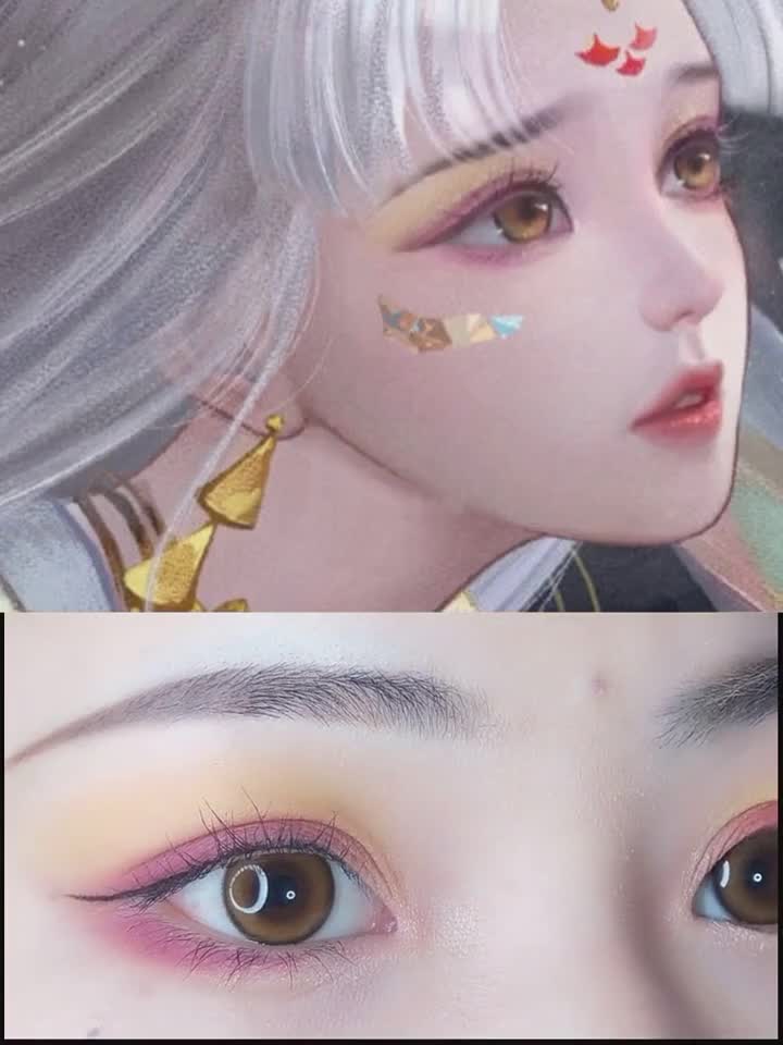 跟着动漫学眼妆真的是美呆了,自己都舍不得卸妆了,姐妹们快动手!