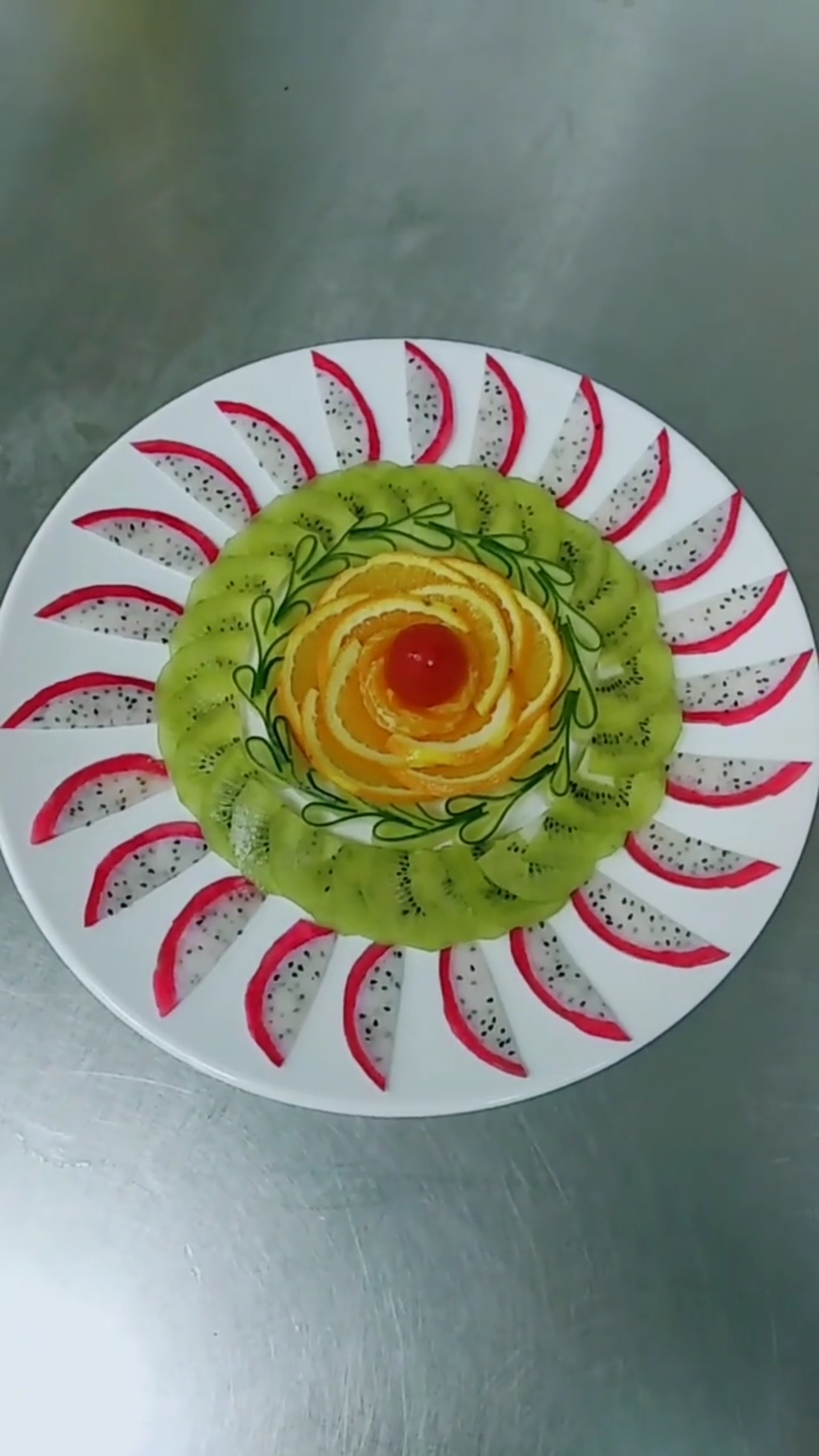 火龙果猕猴桃果盘降火最后