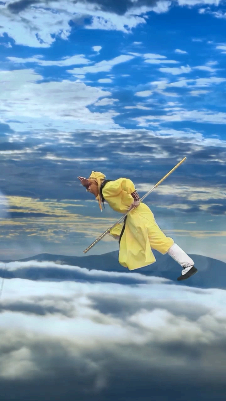 孙悟空腾云驾雾的拍摄方法你学会了吗?