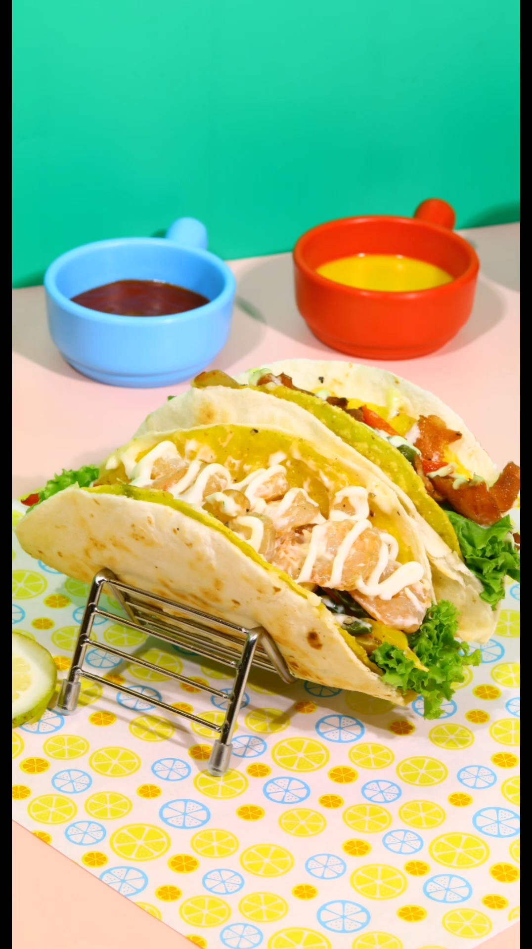 美食#蚝搭档墨西哥玉米饼taco,口感超丰富