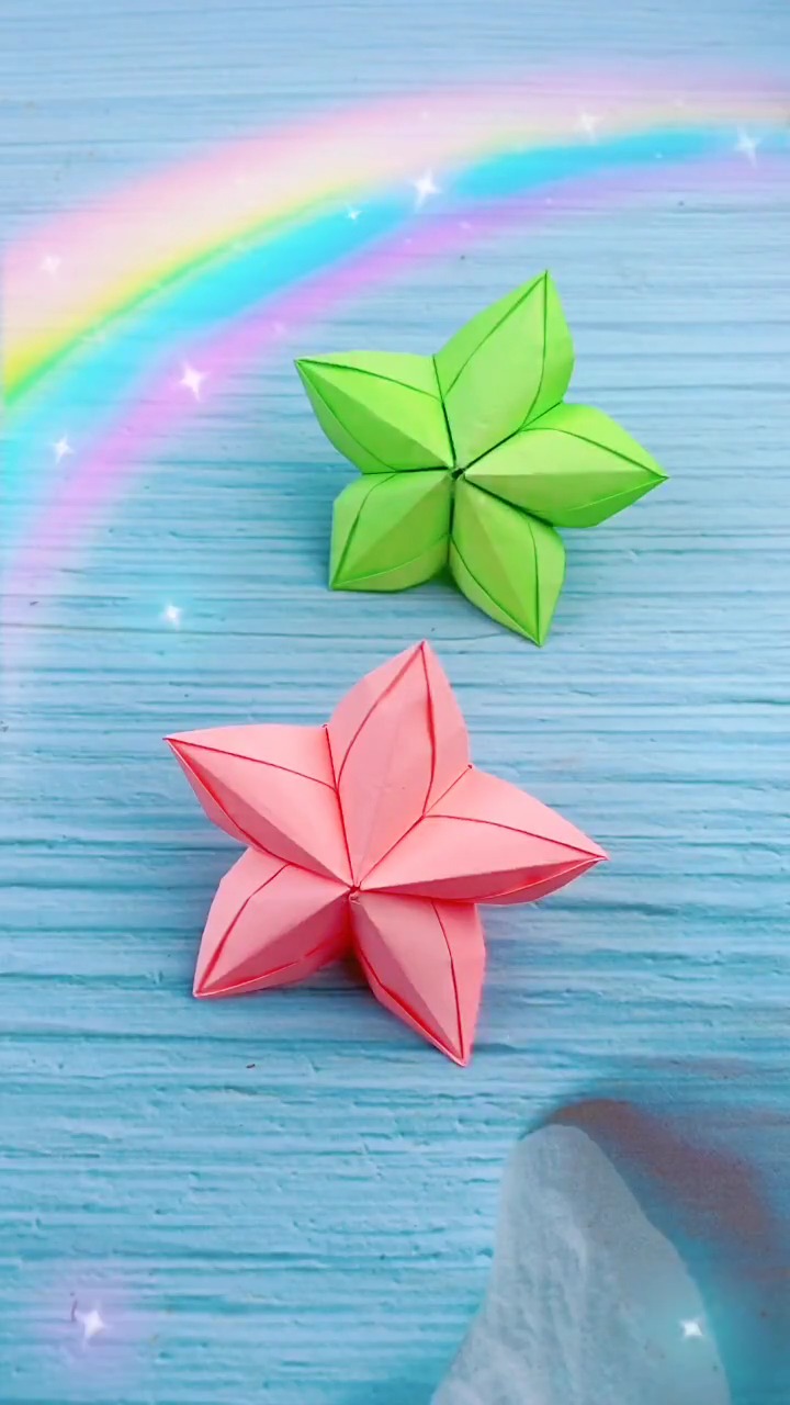 手工折纸#漂亮的满天星送给你