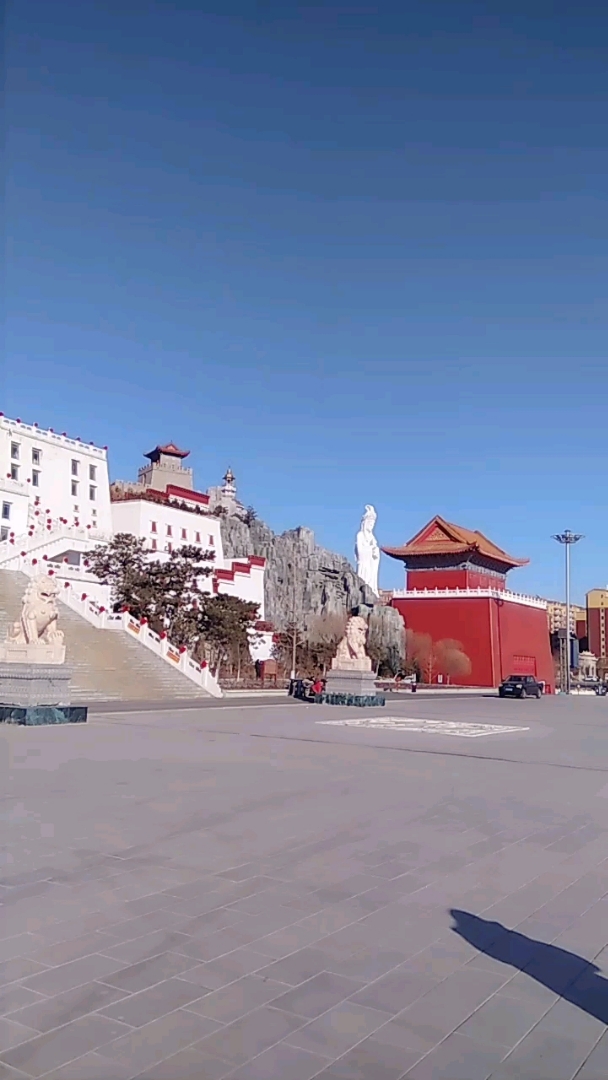 辽宁锦州凌海九华山风景区 布达拉宫