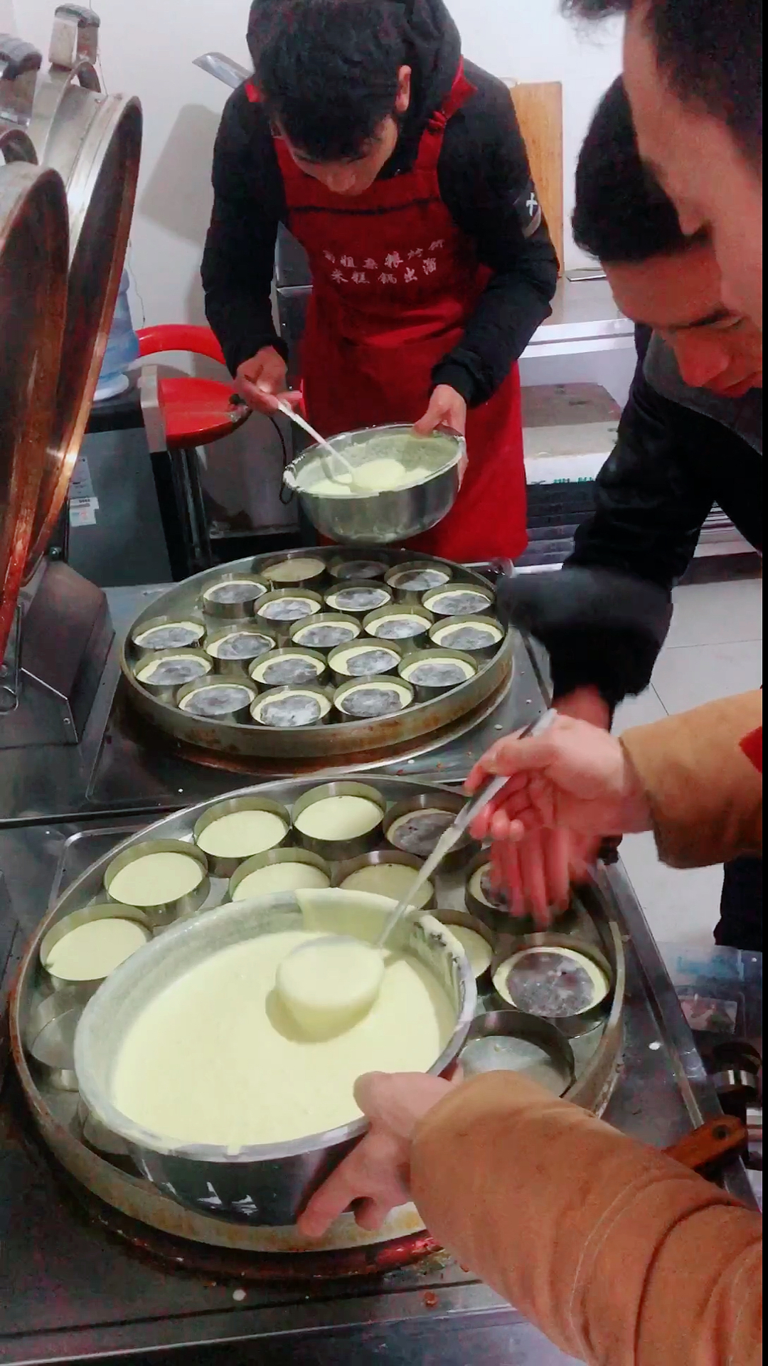 夹心香米糕学员制作
