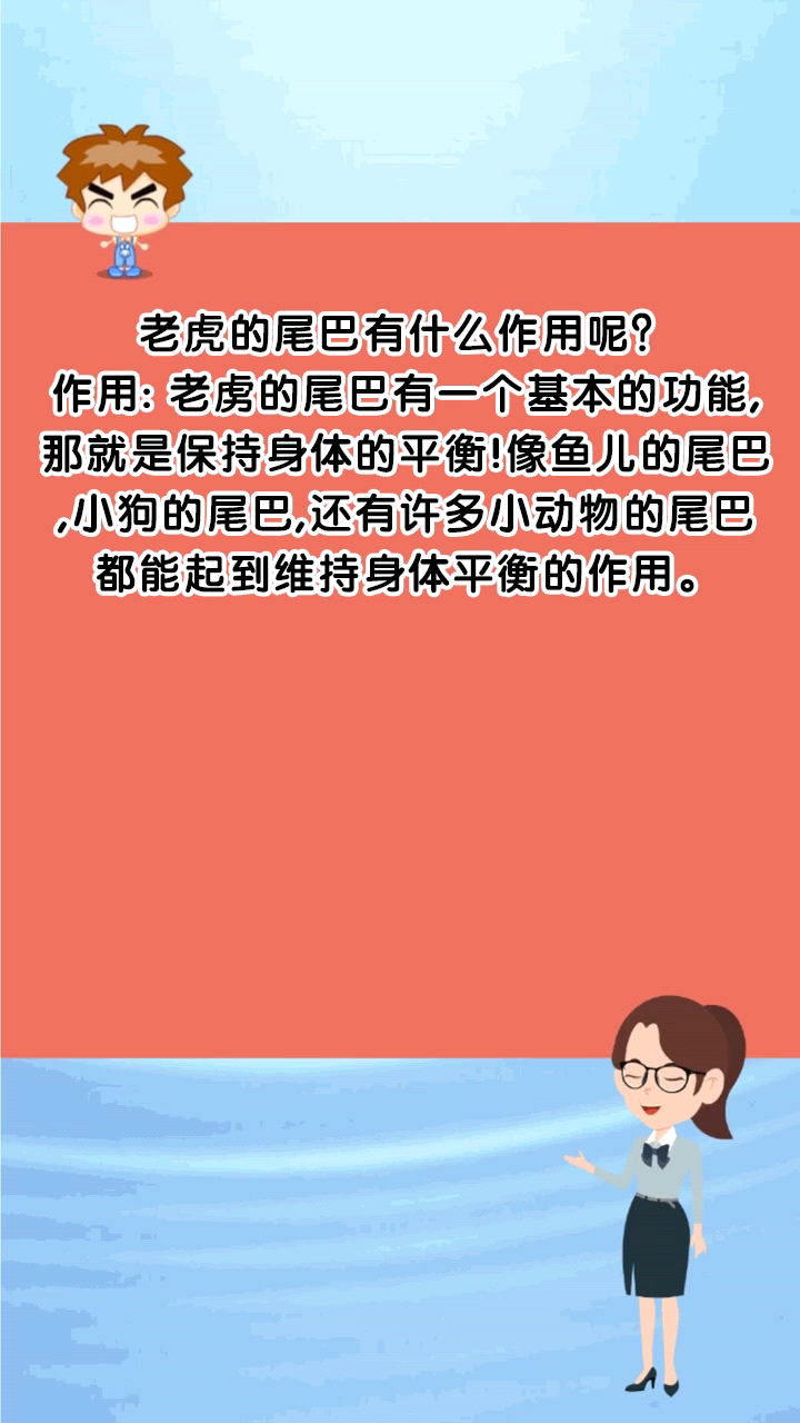 老虎的尾巴有什么作用呢?