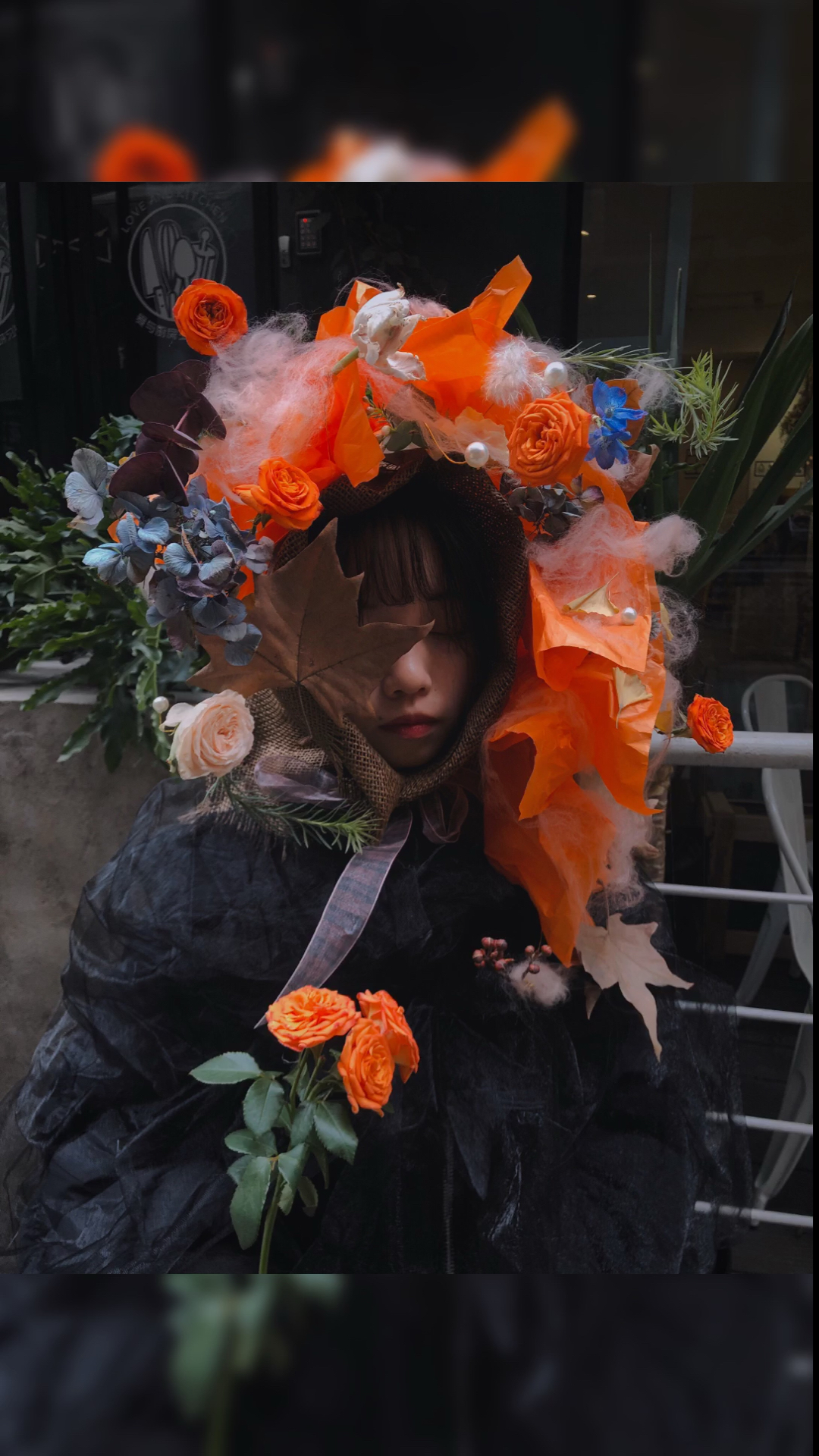 成都花艺培训#人体花艺设计之头饰花艺