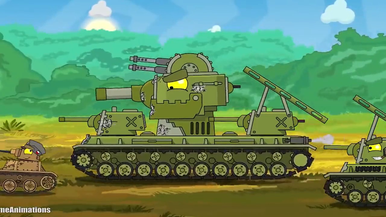 娱乐玩游戏#坦克世界动画片:kv54被针对,打得遍体鳞伤