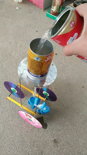 手工制作#水动力车