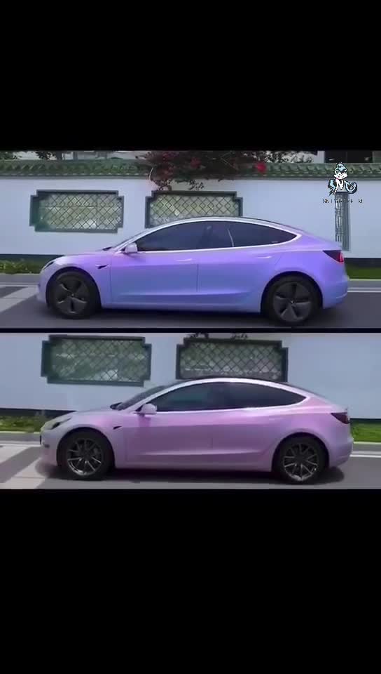 舒耐特改色膜梦幻火山灰梦幻灰魅紫