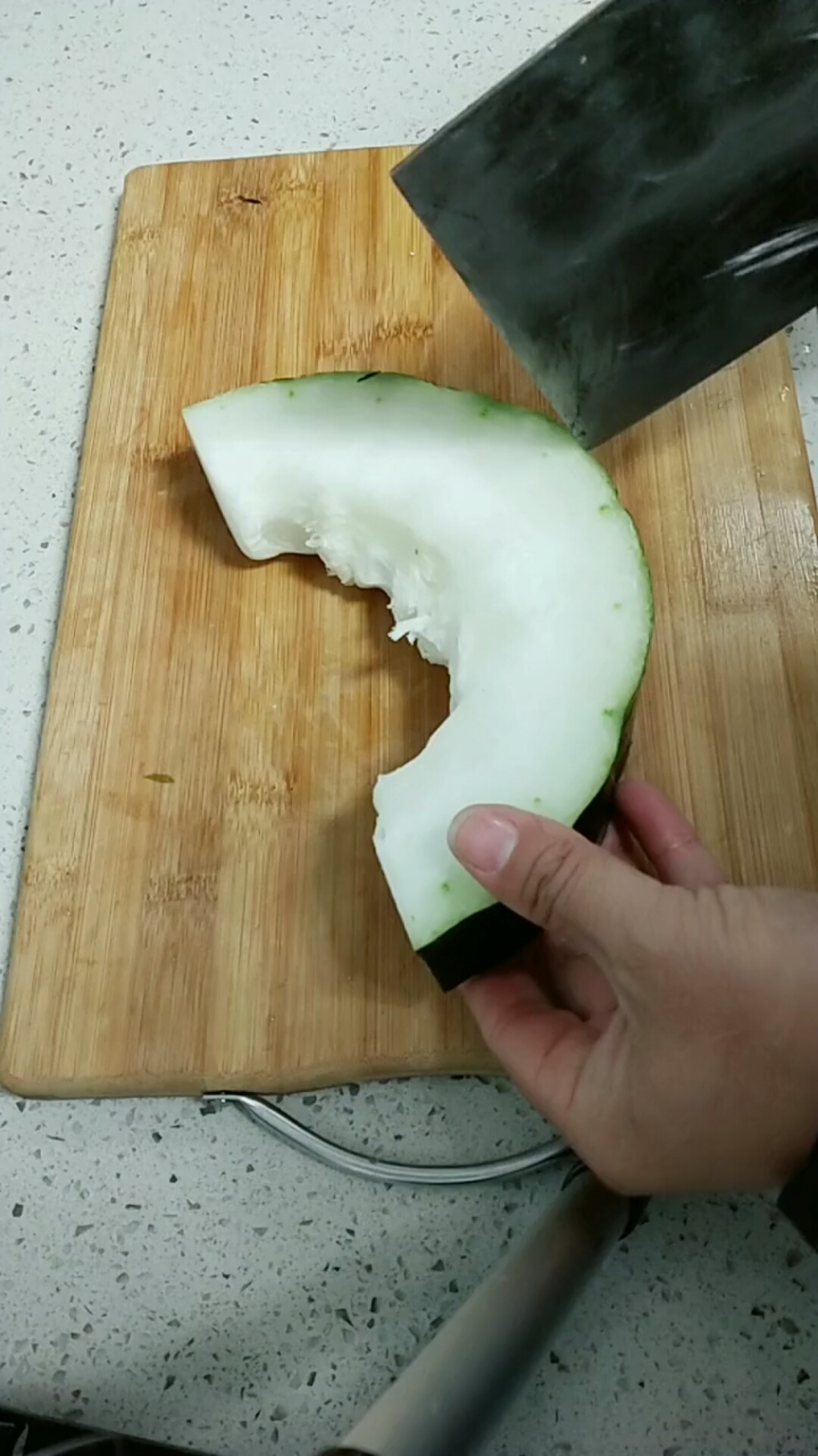切菜高手#冬瓜去皮快捷切法