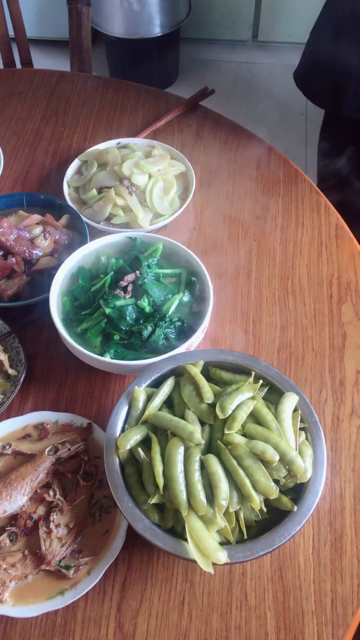 看看农村人的午餐!